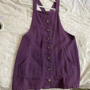 Purple Overall Dress